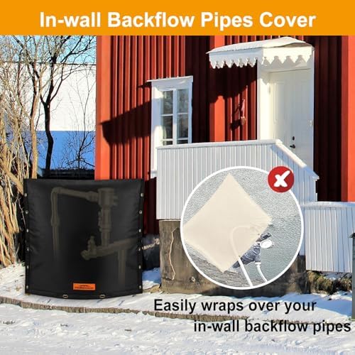 Insulated Backflow Preventer Cover, 24W x 36H in, Black - Image 6