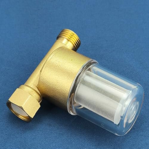 1/2 Inch Water Filter 40 Stainless Steel Mesh Brass Pre-Filter for Home Plumbing Sediment Rust Removal Housing - Image 7
