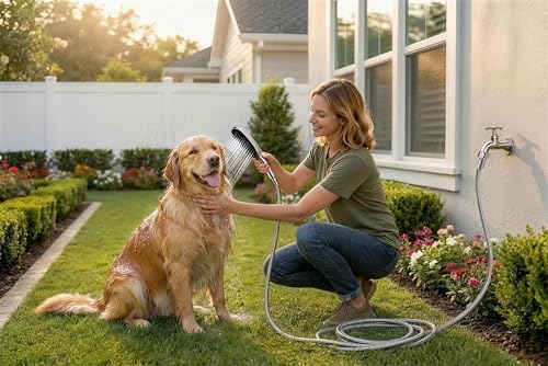 G-Promise 3Mode Dog Shower Attachment with Pause Mode Indoor & Outdoor Use - Image 5