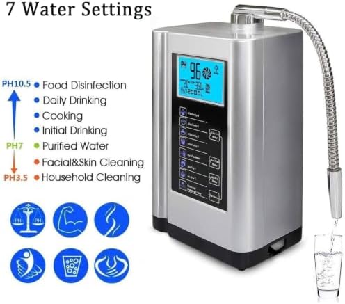 Alkaline Water Ionizer Machine,Ph 3.5–10.5, 7 Water Settings,for Home White - Image 2