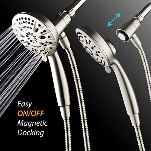 AquaDance New Magnetic Docking 8-setting High Pressure Handheld Shower Head - Image 3