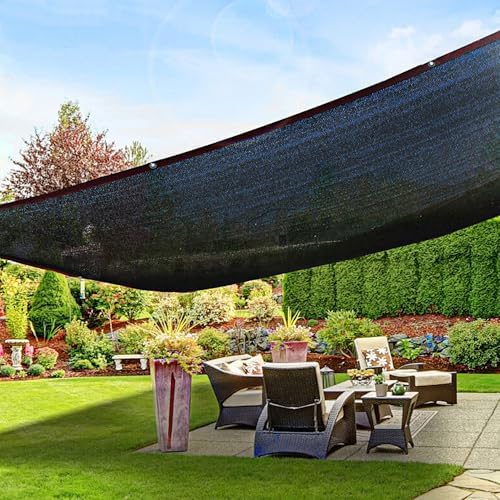 winemana 30x50 FT Shade Cloth for Garden, Mesh Tarp Outdoor Patio Sun Shade - Image 4