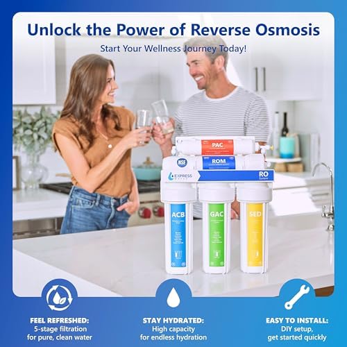 Express Water RO10M, 5-Stage Reverse Osmosis Water Filter System, 100 GPD - Image 2