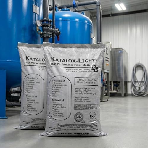 Katalox Light Filter Media 1 Cubic Foot (66 lb, 2 Pack) – High Capacity Iron, Manganese & Sulfur Removal – NSF Certified Water Filtration Media for Well & Commercial Systems - Image 6