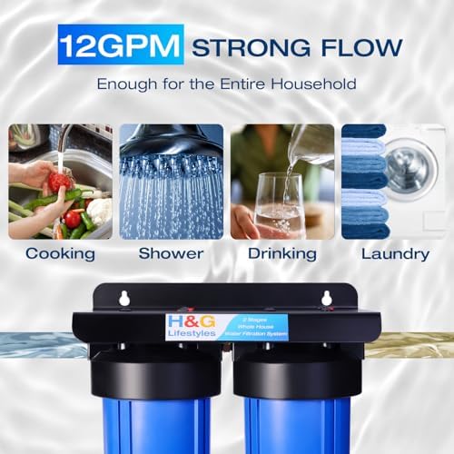 H&G Lifestyles Iron Filter for Well Water,Home Water Filtration System - Image 3