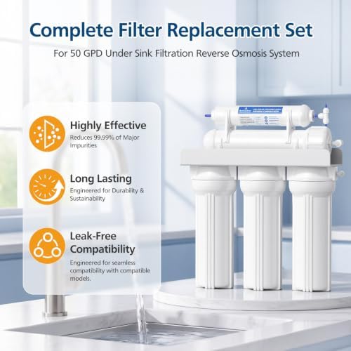 5-Stage RO Water Filter Set Replacement for APEC Reverse Osmosis, 50 GPD - Image 7