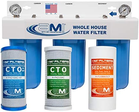 Applied Membranes Inc. 3-Stage Whole-House Water Filter System & Sediment & Carbon Block Filter Replacement - Image 2