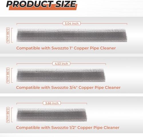 3/4" Stainless Replaceable Brushes for Copper Pipe Cleaner(5PCS) - Image 2