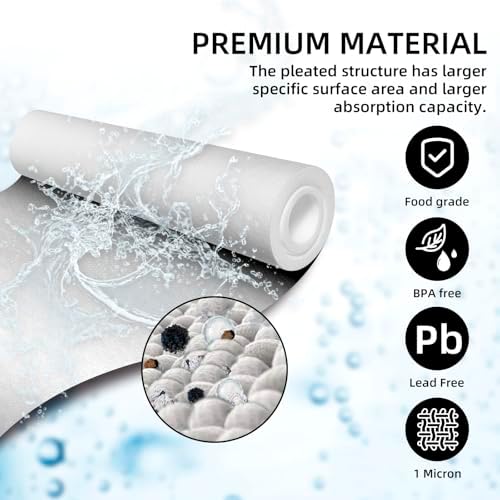 Filterelated RV Dual Water Filter System with 3/4" Brass Fittings Two Filters Included Reduces Sediment,Chlorine,Bad Taste and Odors,Suitable for RVs,Boats,Farming &Gardening - Image 3