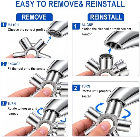 10-in-1 Faucet Aerator Removal Tool for Home Plumbing Repair - Image 4