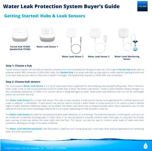 YoLink X3 Version Smart Water Leak Protection Kit: X3 Valve Controller, Bulldog, (4) Leak Sensors & Hub - Image 4