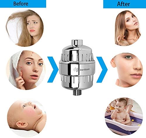 NearMoon High Output 15 Stage Shower Filter - Filtered Shower head softener for Hard Water，Reduces Dry Itchy Skin, Dandruff and Improves the Condition of Your Skin, Hair (Chrome Finish) - Image 4