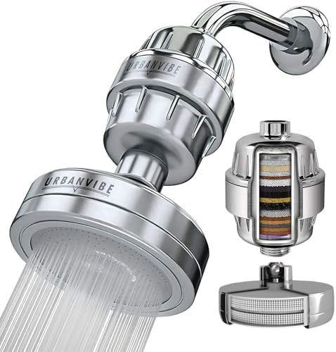 Urbanvibe Luxury Filtered Shower Head Set 20+3 Stage Shower Filter for Hard Water - Removes Chlorine and Harmful Substances - Showerhead Filter High Output by Unknown