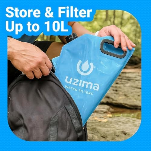 Uzima D-Prep Plus 10L Gravity Water Bag & Bladder with UZ-1 Filter - Image 2
