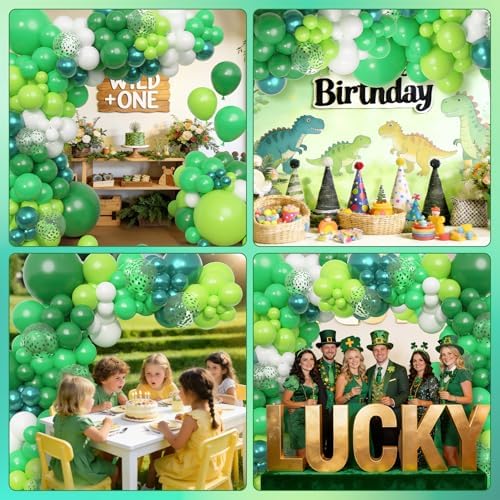Amandir 153pcs Green Balloon Garland Arch Kit Different Sizes - Image 5