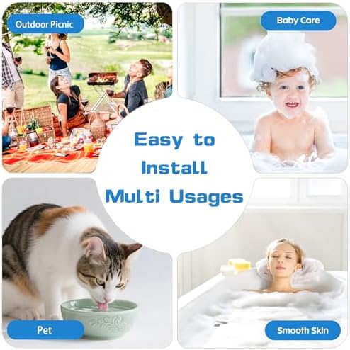 Bath Filter For Tub, Bathtub Water Filter, Bath Water Filter for Tub Faucet Reduce Heavy Metal, Chlorine, Hard Water Softener for Healthier Skin,Body, Hair, BPA-Free|5000 Gallons - Image 6