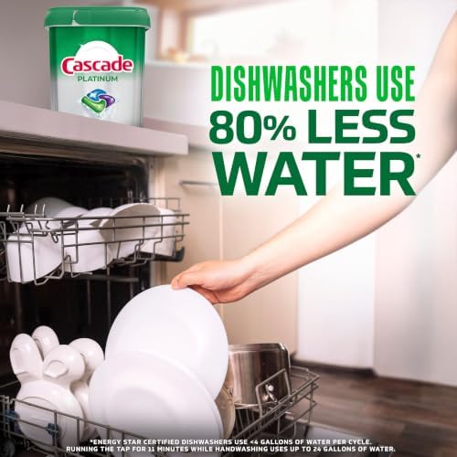 Cascade Platinum Dishwasher Pods, Dishwasher Detergent, Dish Detergent Soap, Fresh, 12 count - Image 7
