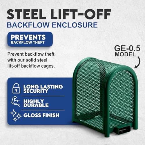 Premium Backflow Preventer Security Cage with Locks & Anchors, Extra Small - Image 3