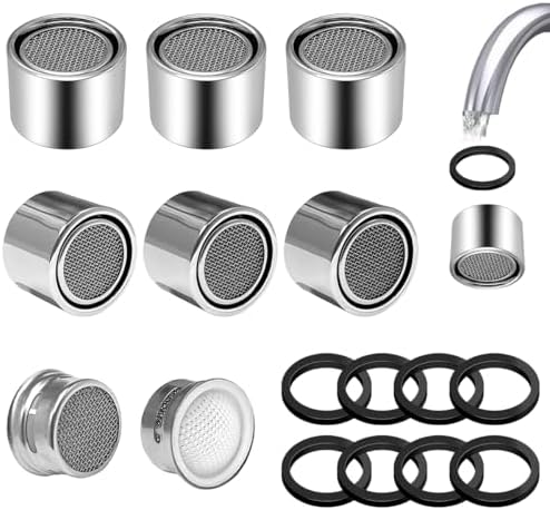 8 Pcs Faucet Aerators Replacement Parts Kitchen Sink with Gaskets by OWMOSYX