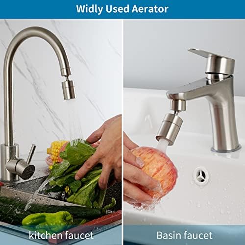 Hibbent NSF/ANSI/CAN 61 Certified Kitchen Faucet Aerator, Brushed Nickel - Image 2