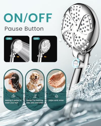 Filtered Shower Head with Handheld, 7 Mode Shower Heads with filters - Image 4