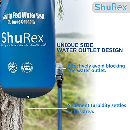 6L Gravity-Fed Water Bag for Sawyer Survival Water Filter Straw - Image 3