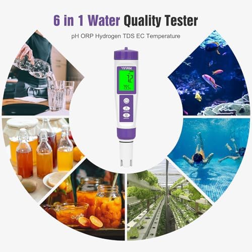 YINMIK Hydrogen Water Tester pH TDS Meter ORP Tester with Cleaning Solution - Image 6