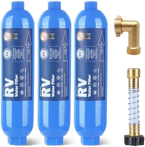 SheeChung RV Water Filter, 3 Pack Camper Water Filter, NSF Certified by SheeChung