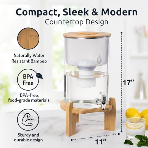 Invigorated Water pH Recharge Glass Alkaline Water Filter Dispenser System - Image 4