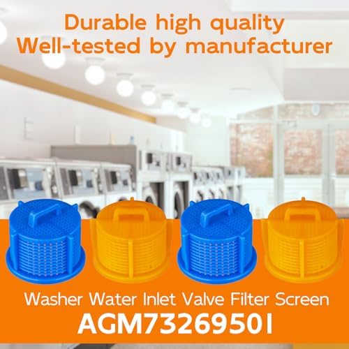 AGM73269501 Washer Water Inlet Valve Filter Screen Compatible For whirlpool Kenmore Washing Machine Filter Screen Replaces AP5202486, 1810261, PS3618281-4 Pack Washer Hose Filter Screens - Image 3