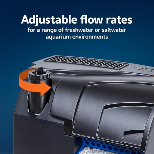 Aqueon SmartClean Power Filter with EcoRenew Filter Cartridge, Quick and Easy Water Changes, Quiet Operation, Adjustable Flow, for 10-20 Gallon Freshwater and Saltwater Aquariums, Medium - Image 4