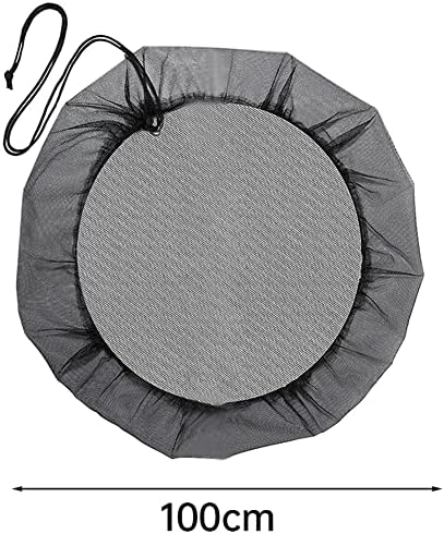 Mesh Cover for Rain Barrels with Drawstring, Water Collection Buckets Tank Protector, Water Collection Buckets Cover for Outdoor Garden, 39.4 Inch Diameter - Image 7