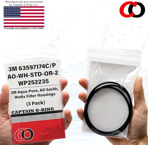 Captain O-Ring - Replacement 63597174C / 63597174P / AO-WH-STD-OR-2 / WP252235 Orings for 3M Aqua-Pure, AO Smith, Watts Filter Housings (3 Pack) - Image 7
