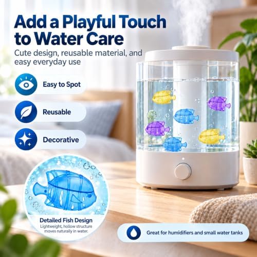 18 Pcs Humidifier Fish, Humidifier Cleaning Fish, Purifie Water, 3 Colors - Image 4