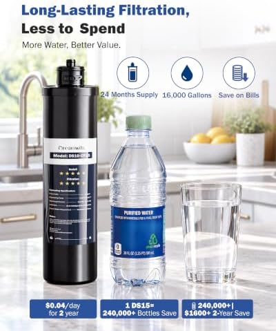 Dreamwills DS15 Under Sink Water Filter System, 16000 Gallons, 2 Years - Image 5
