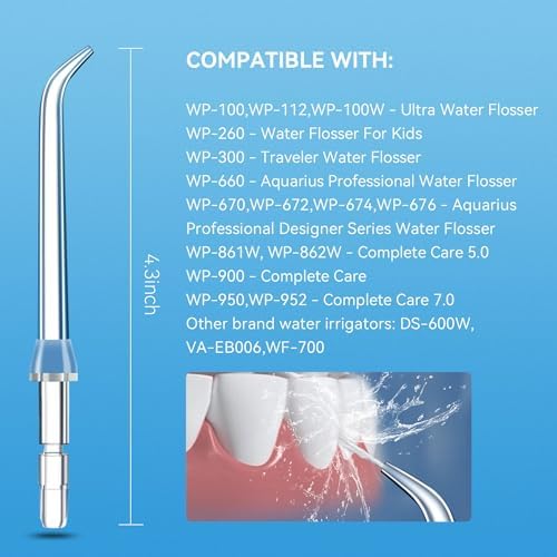 Replacement Tips for Waterpik Water Flosser Classic Jet Tips Waterpik' Replacement Parts and Other Oral Irrigators (6 Classic Jet Tips) - Image 2