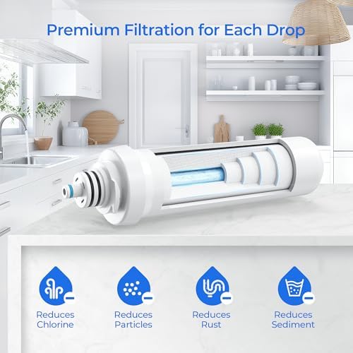 RF-20, RC100 Water Filter Replacement Sediment Carbon Block - Image 4
