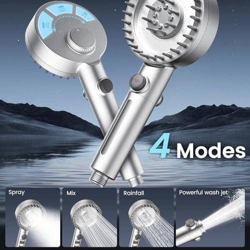 Filtered Shower Head with Handheld, High Pressure Showerhead with Filters - Image 4