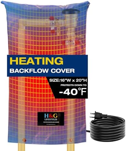 H&G Lifestyles Heated Backflow Cover for Winter, 16" W x 20" H by HGLifestyles