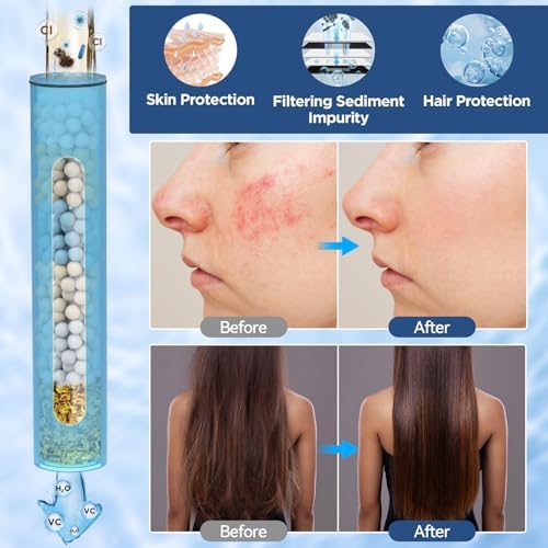 2 Pcs Shower Filter Replacement Cartridge for HOPOPRO Filtered Handheld Shower Heads, Multi-Stage Filter for Hard Water to Remove Chlorine, Heavy Metals & Sediments Impurities For Better Skin (HOF101) - Image 3