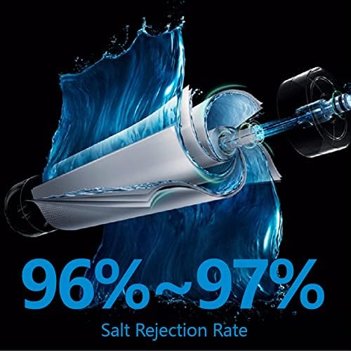 Reverse Osmosis Membrane 75GPD Water Filter Replacement for Reverse Osmosis System 11.75"x1.75" Under Sink RO Drinking Purify for House, 97% Desalination Rate - Image 2