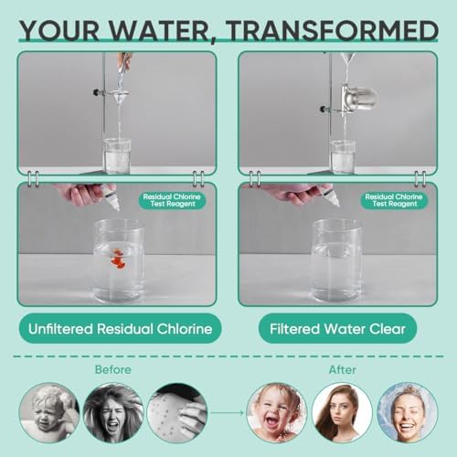 Cobbe Shower Filter | All-Metal Joint | 99% Removal Shower Head Filter for Hard Water, Heavy Metals, Chlorine and Harmful Substance, Improve Your Skin and Hair - Brushed Nickel - Image 7