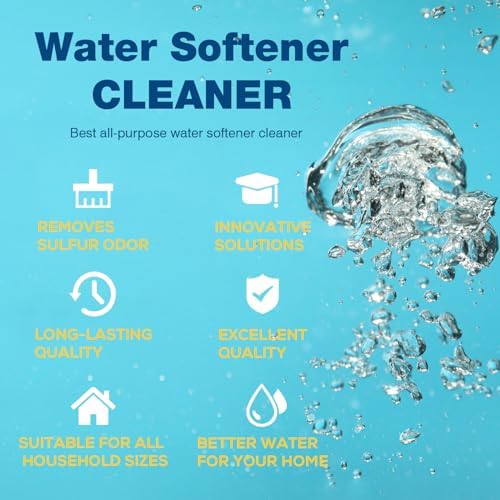 4-Pack Liquid Water Softener Cleaner, Water Softener Cleaner Solution - Image 2