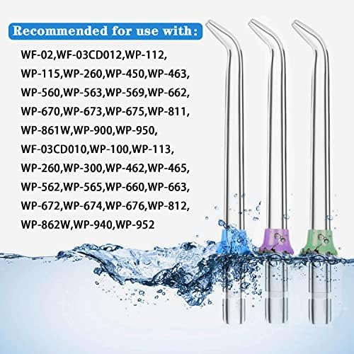 Replacement Heads for Waterpik,Water Flossers Other Brand Oral Replacement Tips for Water Pik Water Flosser(3 Classic Jet Tips) - Image 5