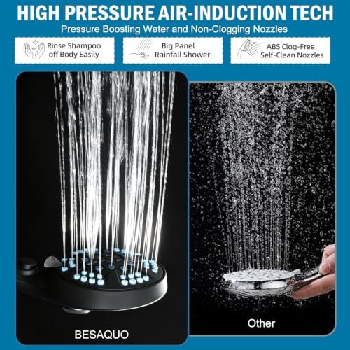BESAQUO 9 Settings High Pressure Filtered Shower head with Handheld - Image 4