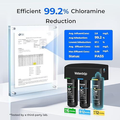Waterdrop TSB-10-CM Under Sink Water Filter System, Reduce Chloramine - Image 4
