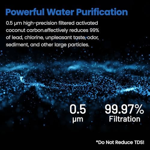 Cobectal Under Sink Water Filter System, Reduces Chlorine, PFAS, PFOA/PFOS, Bad Taste & Odor, 10000 Gallons, Under Sink Water Filter Direct Connect to Kitchen Faucet, 1 Year - Image 2