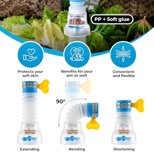 3 Pcs Faucet Filter, 360 Rotating Water Faucet Extenders for Sink - Image 3