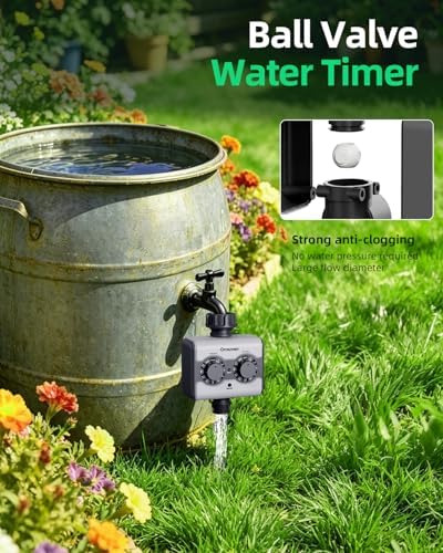 Garden Sprinkler Timer Brass Inlet Ball Valve Zero Pressure Water Timer - Image 4