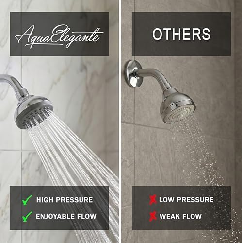 Aqua Elegante Pressure Boosting Shower Head - 1.8 GPM - Polished Chrome - Image 2